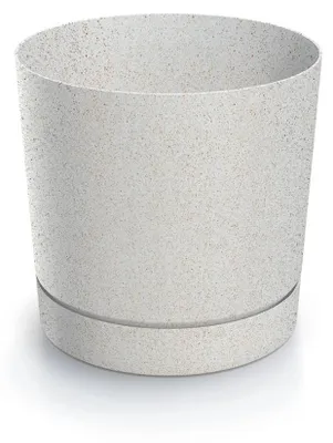 Produktbild von Prosperplast Blumentopf TUBO P Eco Wood Weiß 14,8 cm