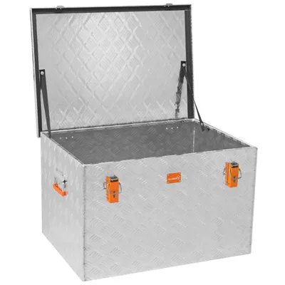 Produktbild von Alubox aus Riffelblech: Perfekte Lösung für Werkzeuge, Gartengeräte, Campingausrüstung und mehr – Robust, Leicht und Stabil - nur 10 kg bei 190 Litern - 190 Liter