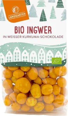 Produktbild von Ingwer in weißer Kurkuma Schokolade 150g