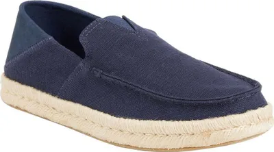 Zdjęcie produktu dla Toms Alonso Heritage Jute owinięta podeszwa środkowa Slip On męskie buty bawełniane w kolorze granatowym – 7,5 UK – 41 EU – 8,5 US / Navy