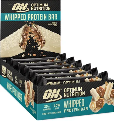 Produktbild von Optimum Nutrition Whipped Protein Bar (10x60g) Peanut & Salted Caramel - Riegel - Protein-Riegel