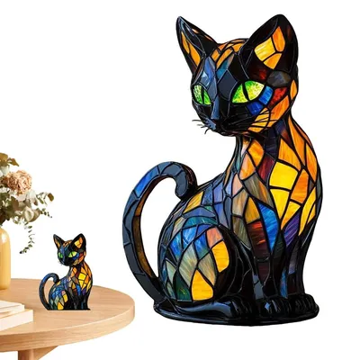 Produktbild von Katzenlampe, LED Nachtlicht Katze USB Lampe, Katzen Nachtlampe für Schlafzimmer Deko, Geschenk für Katzenliebhaber