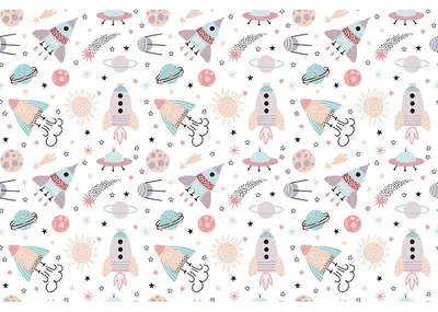 Immagine prodotto di Adesivi per mobili per bambini con razzi e pianeti, 40 x 60 cm