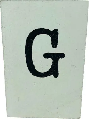 Produktbild von BaumwolleCounts Buchstabe G - Weiß | Babyzimmer Ideen