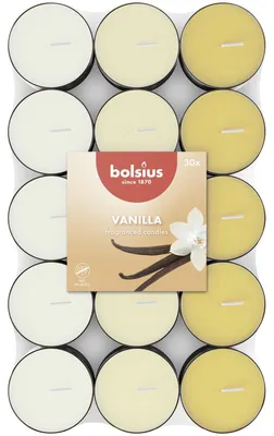 Produktbild von Bolsius Duft-Teelicht 3,5 Std. Vanilla Pack (30 Stück)