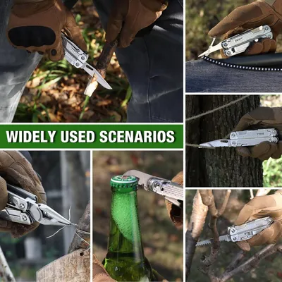 Produktbild von Multitool Zange 18-in-1 - Edelstahl - Geeignet für Camping, Angeln, Jagen