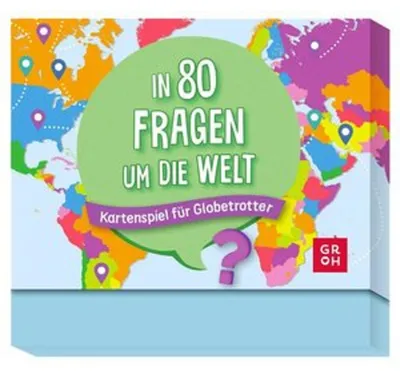 Produktbild von In 80 Fragen um die Welt - Kartenspiel für Globetrotter
