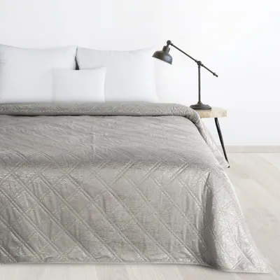 Produktbild von Eurofirany Tagesdecke 170x210 silber Bettüberwurf gesteppt