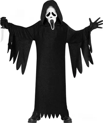 Produktbild von Scream - Ghostface Kinderkostüm Kindergröße: 128-140
