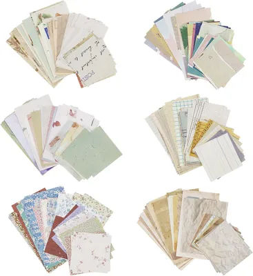 Imagen del producto de Papel vintage para álbumes de recuerdos, 360 hojas, con diseños, ideal para proyectos de manualidades