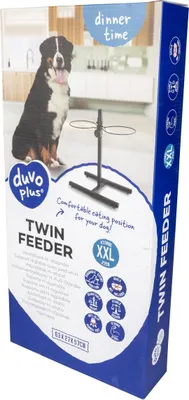 Image de Support en H Duvo+ Twin Feeder noir, taille : XXL