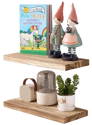 Obrázok produktu pre Nástenná polica z dreva, plávajúce police, lišta na obrazy, 40 cm, masívna