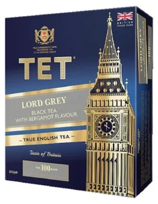 Zdjęcie produktu dla TET Lord Grey Black Tea 100 torebek x 2g