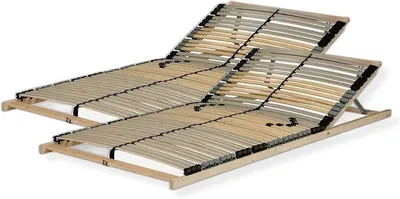 Produktbild von Lattenrost 180x200 cm - Kopfteil verstellbar 42 Latten 7-Zonen Traglast ca. 150 Kg Birken und Buchenschichtholz Selbstmontage Germany