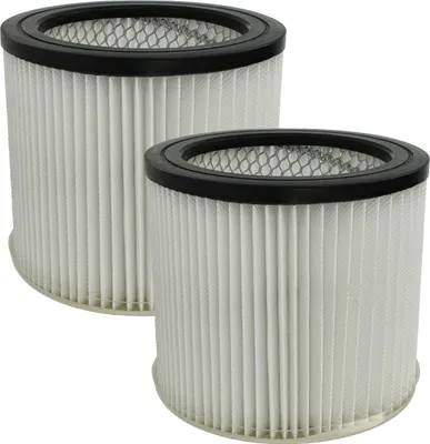 Produktbild von vhbw 2x Faltenfilter Ersatz für Scheppach 7907709719 für Nass- & Trockensauger - Patronenfilter Schwarz Weiß