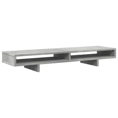Produktbild von vidaXL Monitorständer Betongrau 100x27x15 cm Holzwerkstoff
