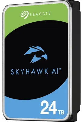 Produktbild von Seagate SkyHawk AI ST24000VE002 - Festplatte - 24 TB - intern - 3.5" (8.9 cm) - SATA 6Gb/s - Puffer: 512 MB - mit 3 Jahre Seagate Rescue Datenwiederherstellung