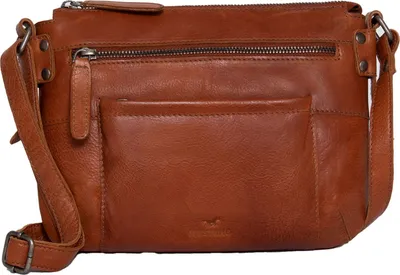 Produktbild von MUSTANG Leder Umhängetasche Perth Shoulderbag Topzip Cognac braun