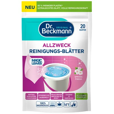 Obrázok produktu pre DR. BECKMANN Magic Leaves Univerzálne čistiace listy : jarná svieža vôňa: Spring Fresh