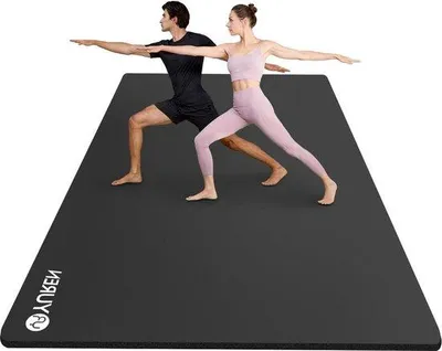 Productafbeelding van Famanu Yogamat Extra Dik 200x130cm & 200x120cm - NBR gymnastiekmat met yogatas