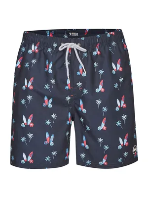 Produktbild von HAPPY SHORTS Herren Badeshorts Strandshorts Shorts Surfboards S - XXL, Farbe:Surf Boards, Grösse:M