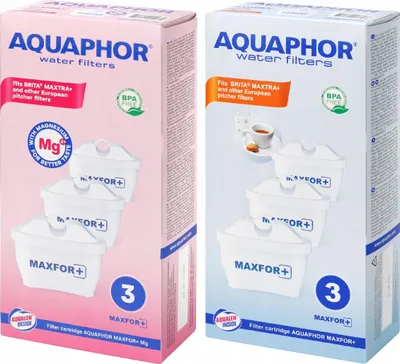 Zdjęcie produktu dla Wkłady filtrujące Aquaphor Maxfor+ 3 szt. i Maxfor+ Mg 3 szt.
