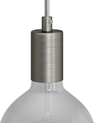 Obrázek produktu pro Kreativní kabely Válcová kovová sada objímek E27 Transparent Transparent One Size