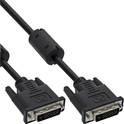 Image de InLine® 17779 Câble DVI-D, numérique 24+1 prise / prise, Dual Link, 2 Ferrites, 10m