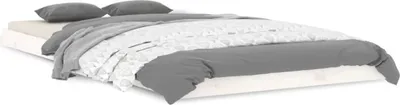 Immagine prodotto di vidaXL Letto in legno massiccio bianco 100x200 cm pino