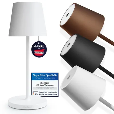 Immagine prodotto di Lampada da tavolo LED senza fili, con dimmeraggio continuo e porta di ricarica USB