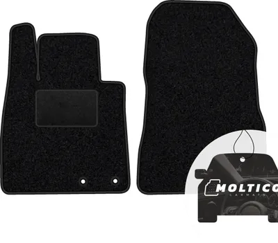 Obrázok produktu pre moto-MOLTICO predné rohože do auta velúrové rohože do auta čierne rohože do auta 2-dielne vhodné pre Nissan Note II 2012-2016