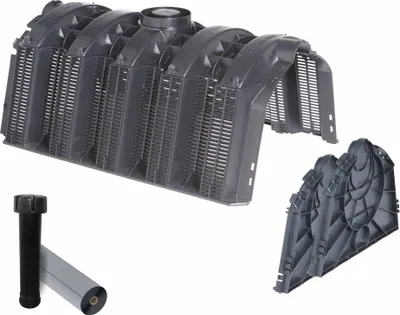 Image de GARANTIA Ensemble de tunnels d'infiltration 900 litres - solution innovante pour drainage efficace et durable