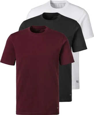 Produktbild von H.I.S. T-Shirt Unterziehshirt mit Rundhals bordeaux, schwarz, weiß Größe XL