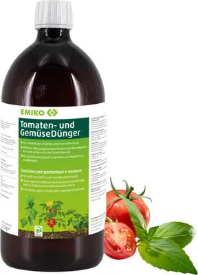 Produktbild von Emiko Tomaten und Gemüsedünger 1,2kg flüssiger Tomatendünger / für aramotisches Gemüse