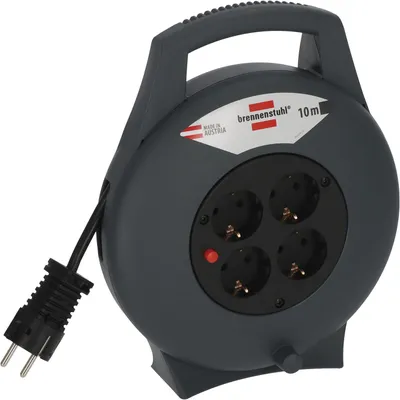 Image de Brennenstuhl Kabelbox Vario Line, longueur de câble 10 m avec 4 prises à contact de protection