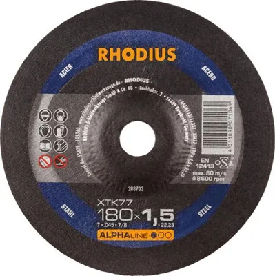 Immagine prodotto di Disco da taglio XTK77 180 x 1,5 mm aggraffato Rhodius