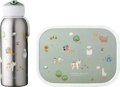 Produktbild von Mepal CAMPUS Lunchset mit Thermoflasche Little Farm 2-teilig
