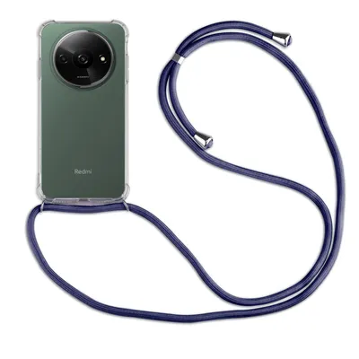 Produktbild von Handykette für Xiaomi Redmi A3 Handyhülle mit Band Case Hülle mit Kordel Bumper Blau