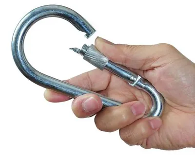 Immagine prodotto di Ganci a vite con moschettone di grandi dimensioni - resistenti e sicuri - 2 pezzi - 13 mm x 160 mm