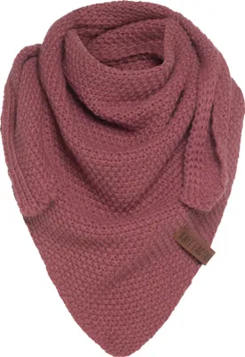Produktbild von Knit Factory Coco Dreiecksschal Junior - Stone Red - 140x60 cm
