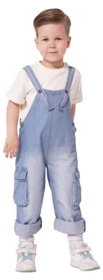Immagine prodotto di Jeans elasticizzati per bambini - Blu - Taglia 104 - 100% cotone - Vestibilità regolare