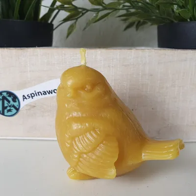Produktbild von Bienenwachskerze Vogel Kerze 6 cm
