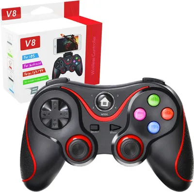 Obrázek produktu pro Bezdrátový ovladač V8 - Červený, Bluetooth 4.0 KP33314