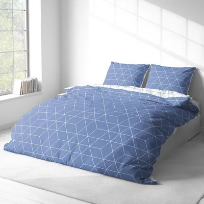 Produktbild von Traumschlaf Bettwäsche West 200x220 cm + 2x 80x80 cm königsblau