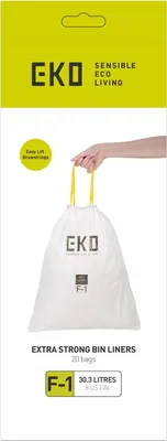 Produktbild von EKO - Müllbeutel 30.3 Liter (F1) - Plastic - Weiß