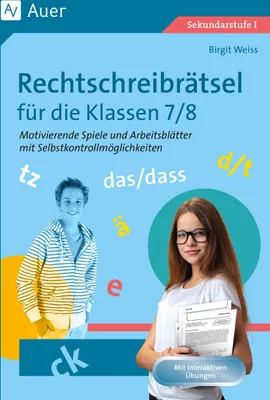 Produktbild von Rechtschreibrätsel für die Klassen 7-8