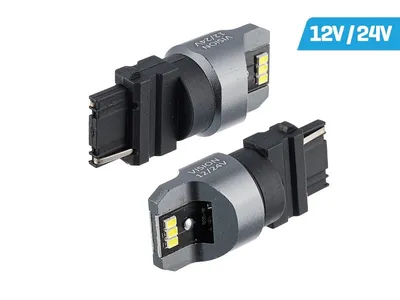 Image de VISION P27W (T25) 12/24V ampoule 6x 3020 SMD LED, non polaire, CANBUS, blanc, 2 pcs.