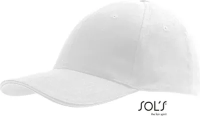 Produktbild von SOLs 88100 | Six Panel Cap Buffalo / Kappe / Mütze / Hut - Farbe: White - Größe: One Size