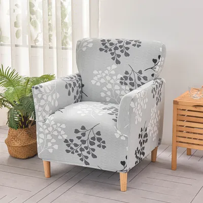 Obrázek produktu pro Stretch Armchair Cover Elastický potištěný potah na pohovku Klubové potahy na židle, potahy na sedadla pro banketové židle, potahy na židle s područkami, styl 10