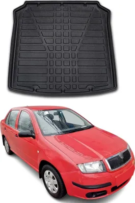 Produktbild von Kofferraumwanne Laderaumwanne für Skoda Fabia 6Y 2000-2007 Stufenheck Gummi TPE